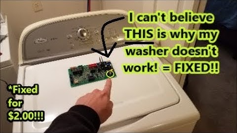 2 Dollar Electric Washer "Control Board Failure" Fix
