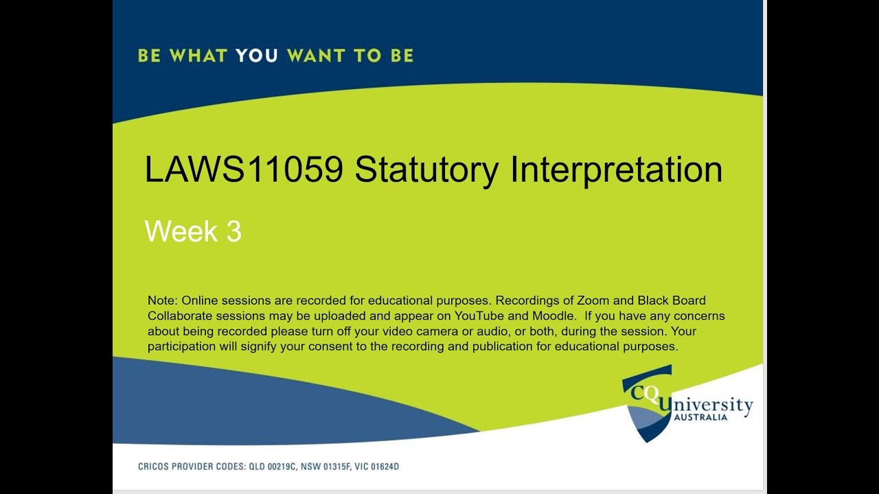 LAWS11059_3 Statutory Interpretation