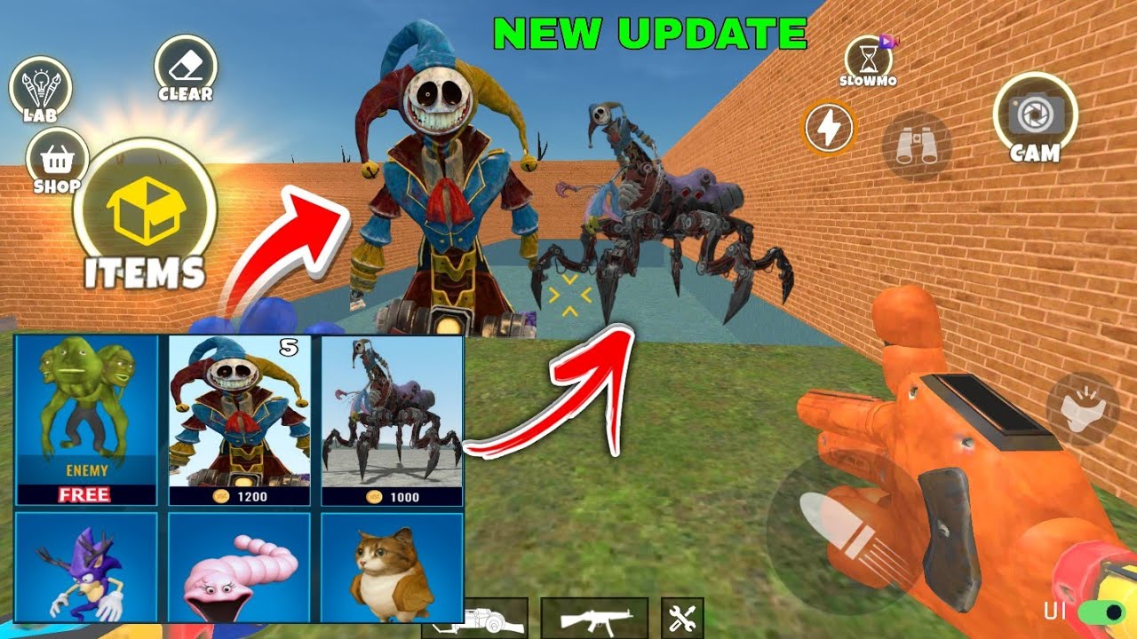 Nexbots in playground mod New updates gogo gaga Boss in garrys mod #garrysmod #roblox  #zoonomaly