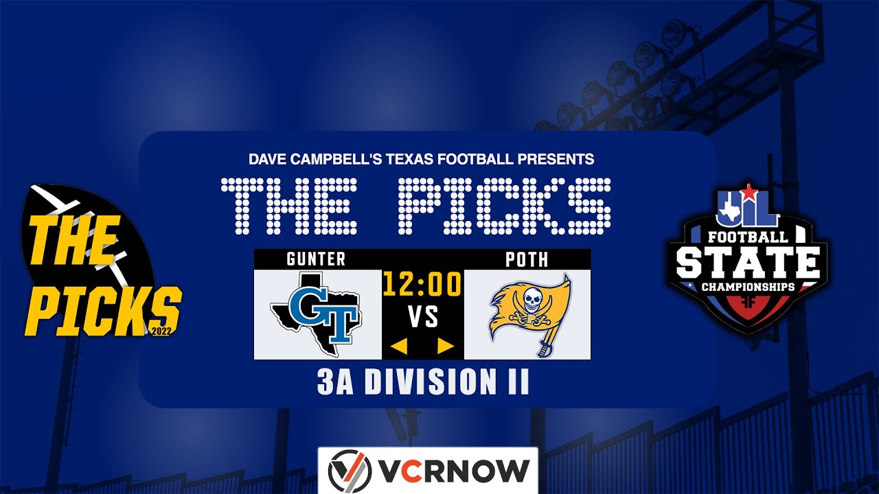 Gunter vs. Poth 2022 UIL 3A DII Texas High School Football
