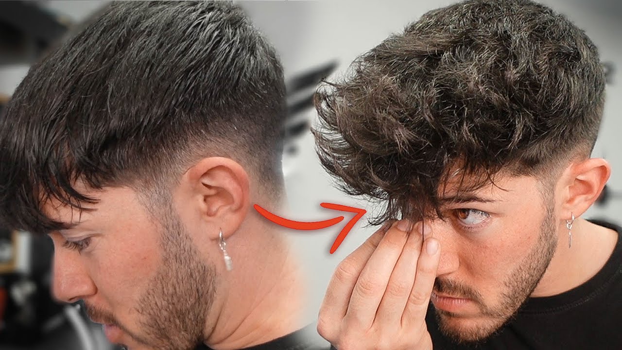 COMO PEINAR el PELO RIZADO u ONDULADO de hombre - YouTube