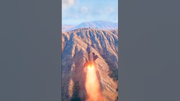 Simulation: A jet launches two missiles at a control tower. #shorts #shortvideo #short #viral