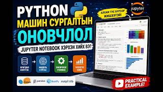 Python программчлал хэлд суурилж Машин сургалтын оновчлолыг Jupyter notebook хэрхэн хийх вэ?