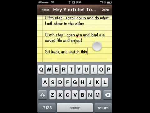 Gta 3 weapon hack on iPod part 2