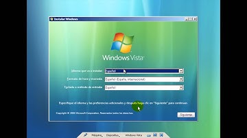 Como instalar Windows Vista en una Maquina Virtual