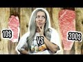 Steak  10 vs steak  300