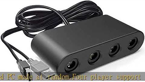 Gamecube Adapter for Nintendo Switch Gamecube Controller Adapter and WII U and PC, Super Smash Bros