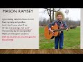 Manson Ramsey - Lovesick Blues [lyrics video]