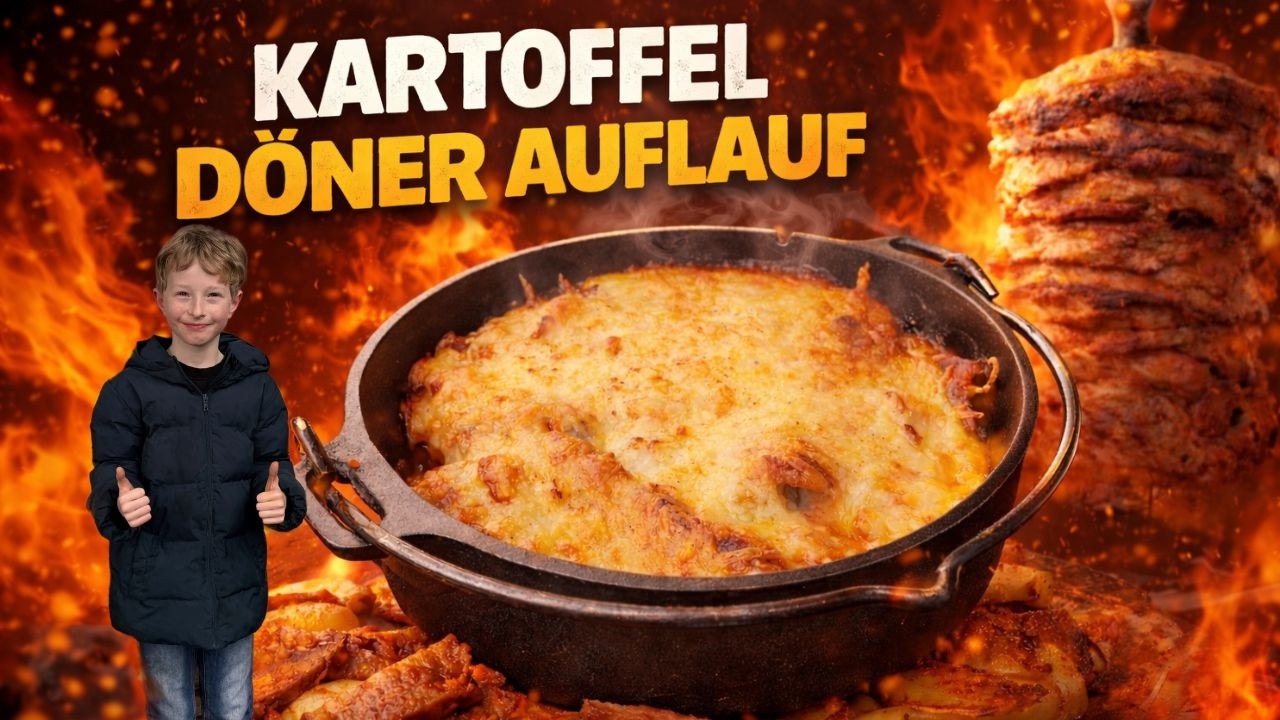 Der ultimative Kartoffel Döner Auflauf aus dem Dutch Oven 🔥