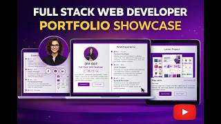 Full Stack Web Developer Portfolio Website  | Book Portfolio Website | DM 007|  Demo