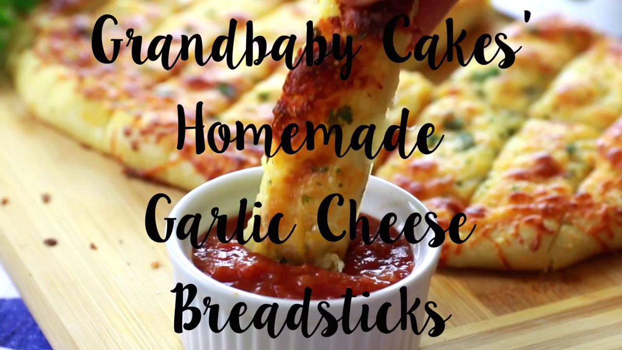 Homemade Garlic Cheese Breadsticks Recipe Youtube