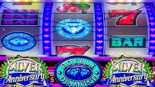 Its Paying so I'm Staying Double Diamond Silver Anniversary 3 Reel Slot