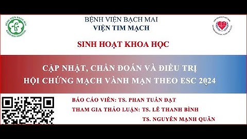 Phần bình luận, tranh luận Hội chứng mạch vành mạn (Cập nhật ESC 2024)