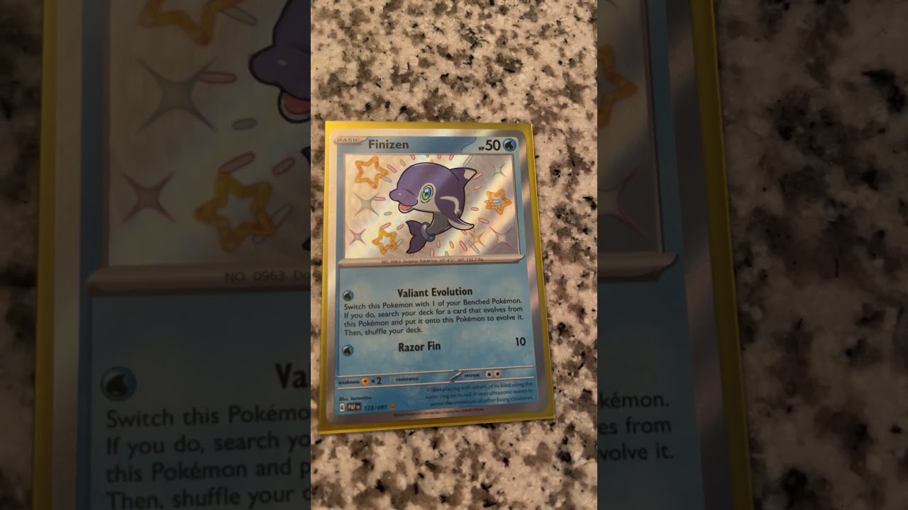 The shiniest finizen #paldeanfates #dolphin #pokemon #pokemoncards #pokemontcg #tradingcards - YouTube The shiniest finizen #paldeanfates #dolphin #pokemon #pokemoncards #pokemontcg #tradingcards - YouTube
