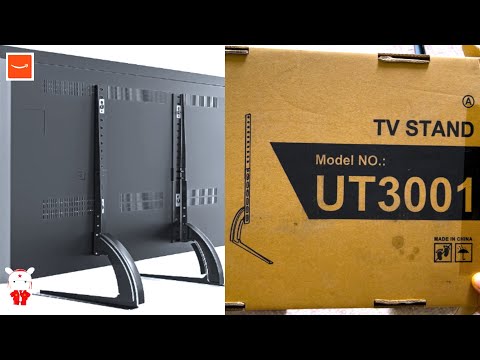 Video Review Universal TV Stand Tabletop for 22 to 65 inch Plasma LCD LED Flat Screen TV Legs