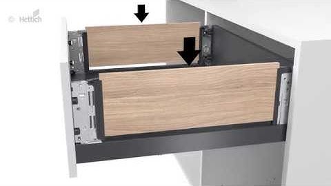 Drawer system AvanTech YOU Inlay. Assembly animation