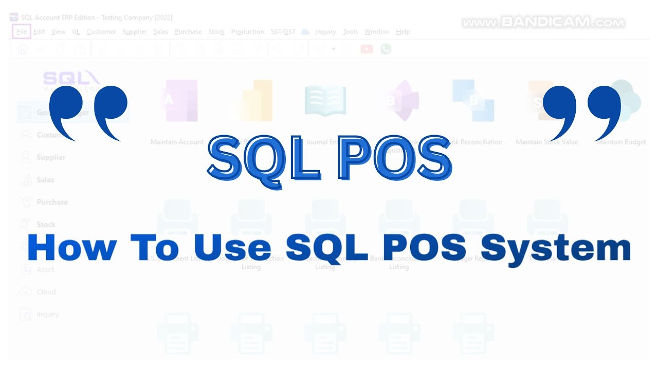 【📚SQL 学堂 • How To Use SQL POS System】 - YouTube