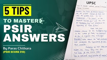 UPSC PSIR Optional STRATEGY: 5 tips to master PSIR Answers | UPSC Mains 2024 | UPSC Blueprint