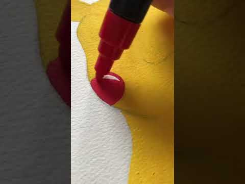 Drawing Pikachu from Pokmon with POSCA shorts art pokemon posca pikachu viral satisfying