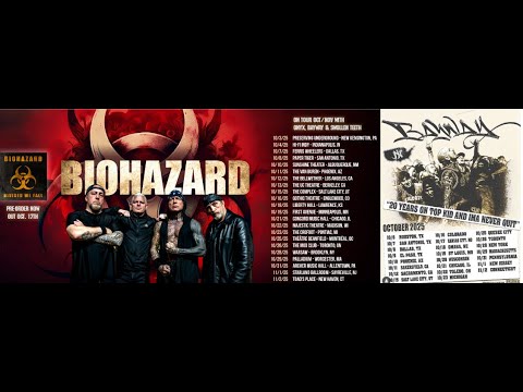 Biohazard‘s fall North American headlining tour ok? Bayway drop off tour and schedule their own