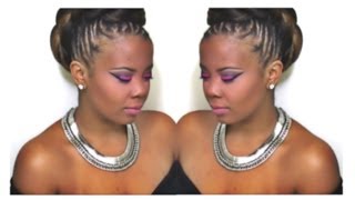 HOW TO | BRAIDED FAUX HAWK UPDO for NATURAL HAIR