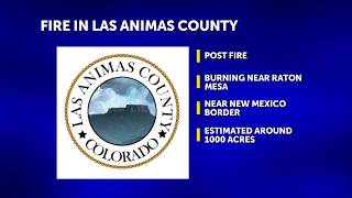 Overnight fire in Las Animas County estimated at 1,000 acres