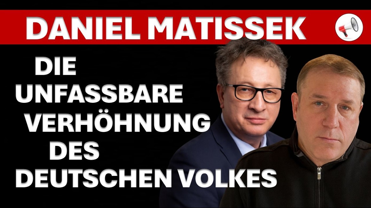 Maximal bösartig: Die unfassbare Verhöhnung des deutschen Volkes | Daniel Matissek im Interview