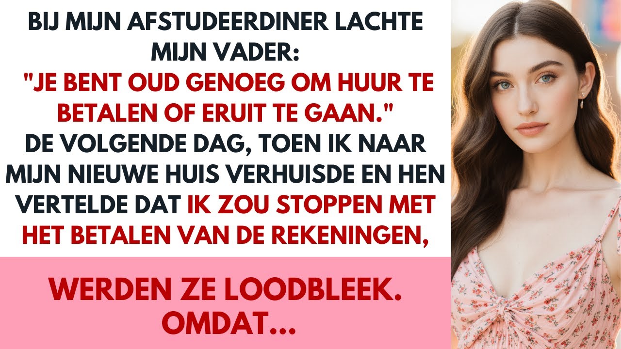 Op mijn afstudeerfeest zei mijn vader: ‘Betaal €900 huur of vertrek.’ De dag erna koos ik…