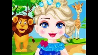 Disney puzzle  Games - Elsa Safari Slacking - Baby Games for Kids
