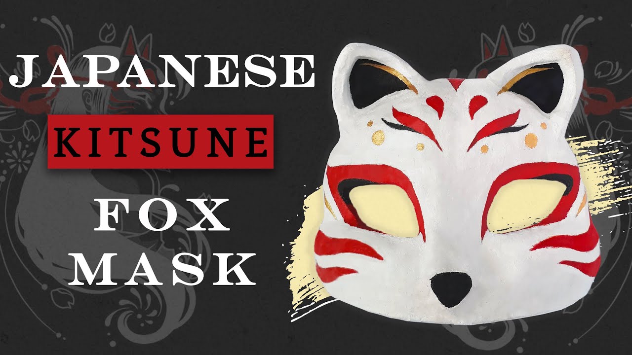 Red Kitsune Fox Mask