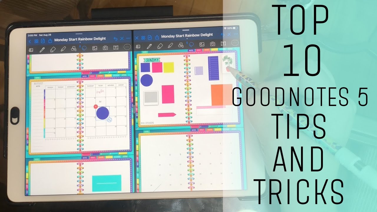 GOODNOTES 5 TIPS AND TRICKS | Digital Planning Tips - YouTube