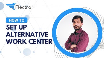 How To Set Up Alternative Work Center || Flectra