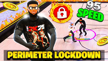 RARE 95 SPEED "PERIMETER LOCKDOWN" BUILD IS A GUARDS NIGHTMARE IN THE COMP STAGE ON NBA 2K25!