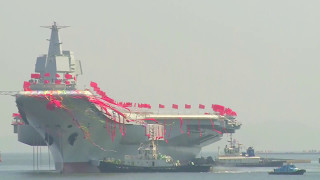 new china tv type 001a first domestically built aircraft carrier launched 1080p