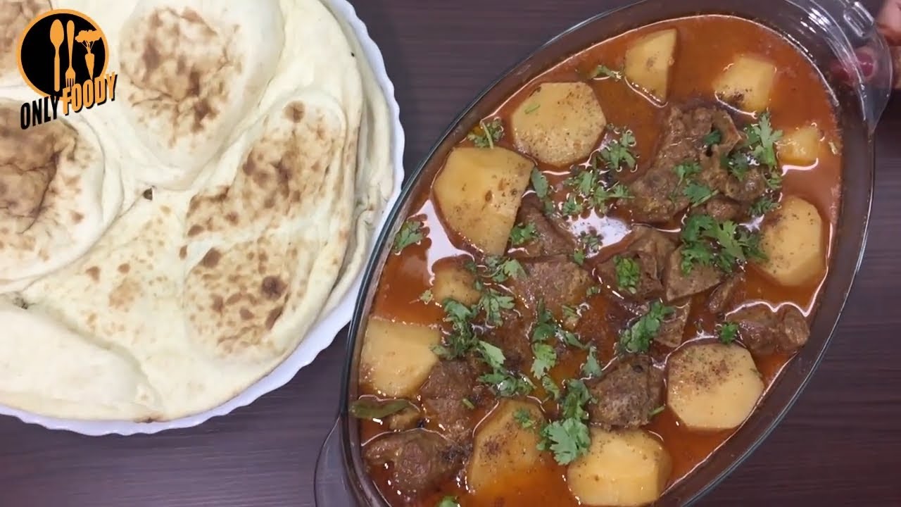 Village Food Style Aloo Gosht Recipe | Lajawab Mutton Allo Gosht with ...