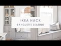 DIY Ikea banquette seating hack | Ikea Havsta storage unit