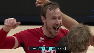Sam Deroo BRINGS INTENSITY in Set 2 for Belgium vs. Italy 🇧🇪 | 2025 FIVB Men’s World Championship