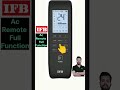 IFB Ac Remote Full Function Ifb Ac Remote Setting Ifb Acremote Ifbac IFB Ac Remote Full Function Ifb Ac Remote Setting Ifb Acremote Ifbac