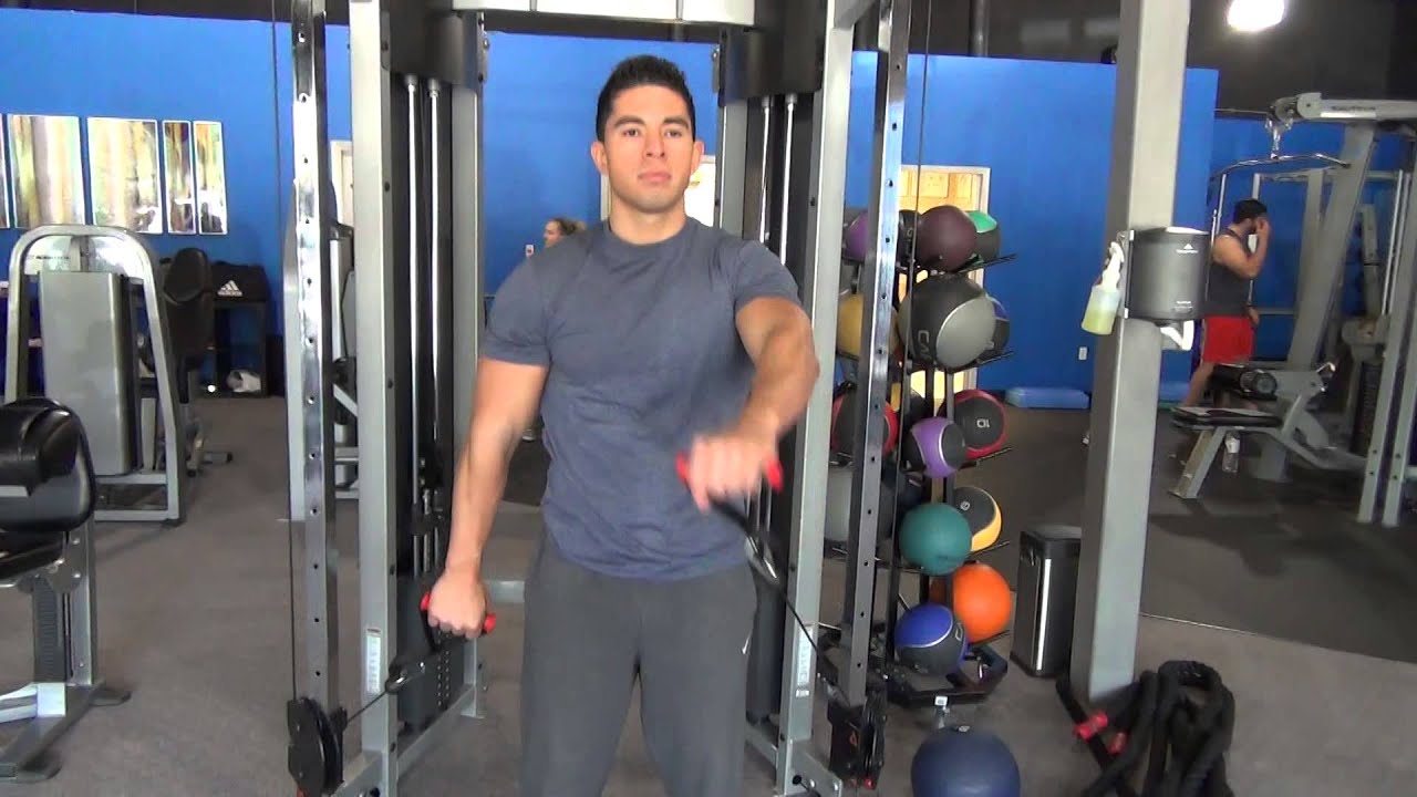 Cable Alternating Front Raises, Cross Body YouTube