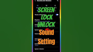 How to enable or disable screen lock & Unlock sound on samsung? #shortsfeed #soundsettings #trending