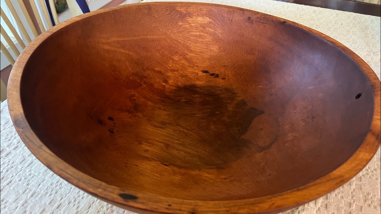 Old Bowl Restoration with a Small Card Scraper 