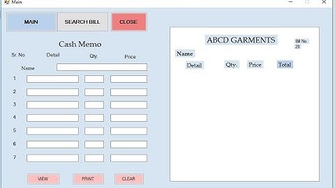 Make Billing Software Cash Memo application Destop Application C# Step by Step   YouTube