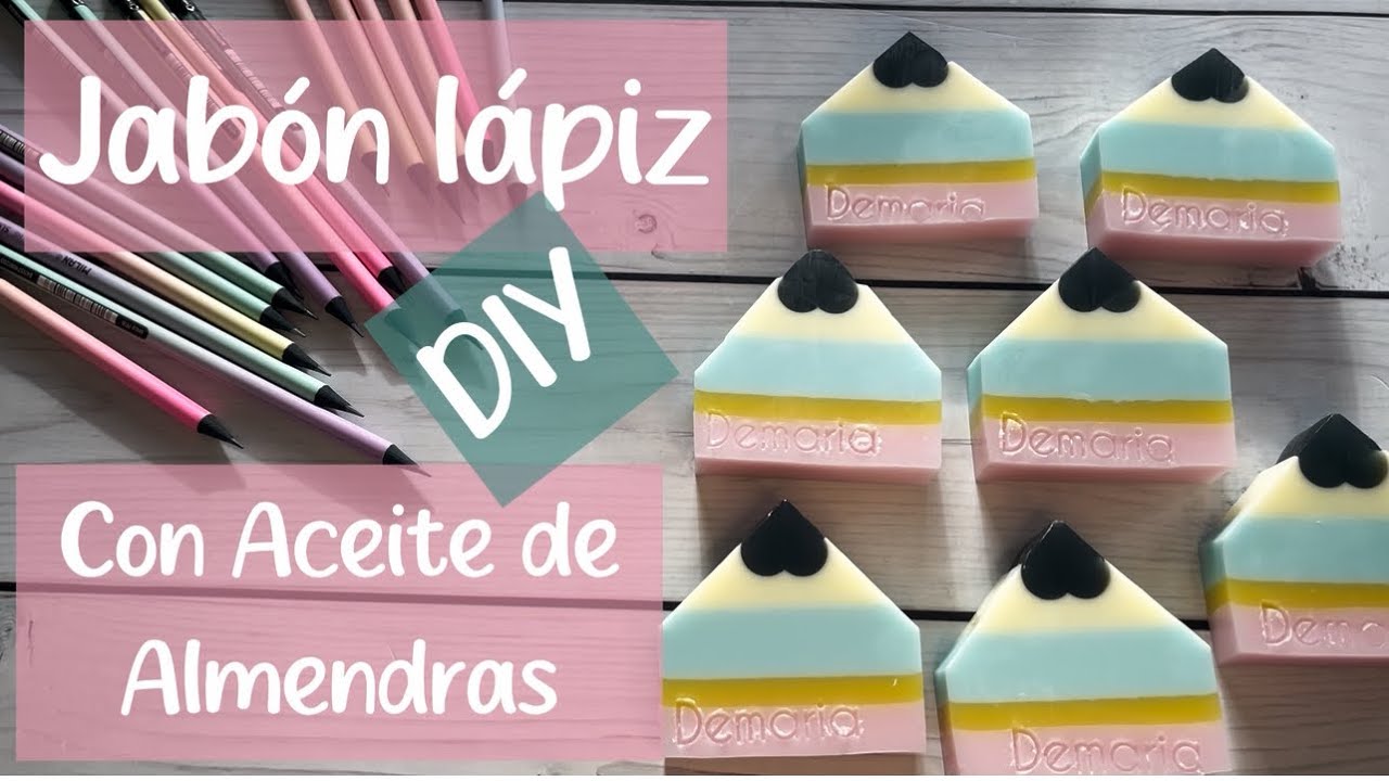 ✏️ ✏️Jabón lápiz con aceite de almendras ✏️ ✏️Pencil soap/ almond soap