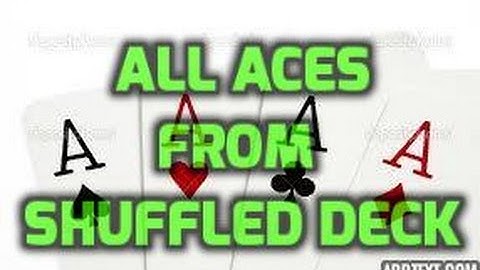 Find all the aces from a shuffled deck! #magictricksrevealed