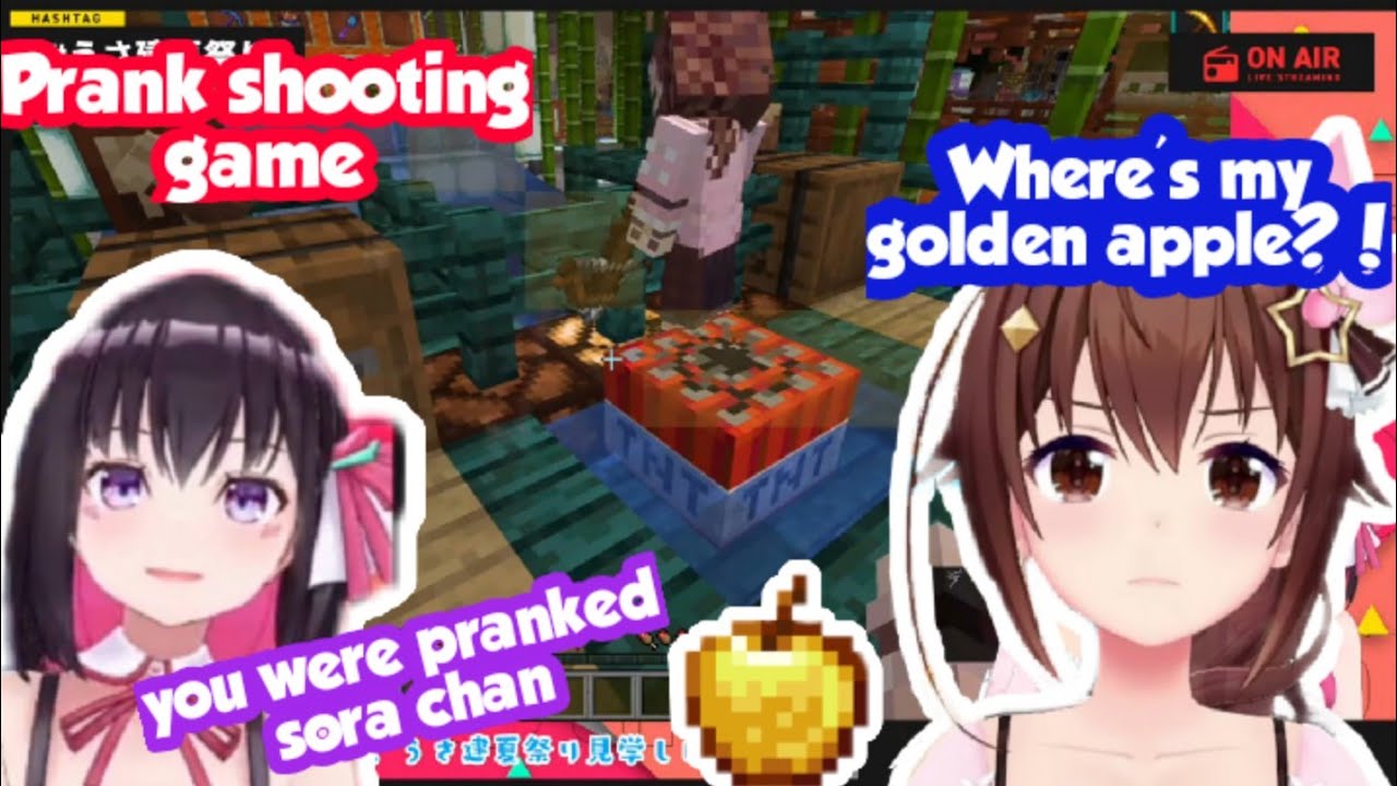 Sora chan was Pranked on Usaken Shooting game