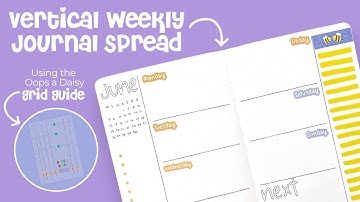 Oops a Daisy Grid Guide - Creating a Vertical Weekly Journal Spread