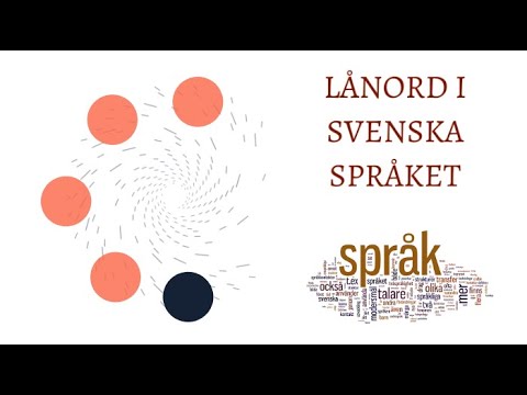 заимствование слов из других языков шведского языка