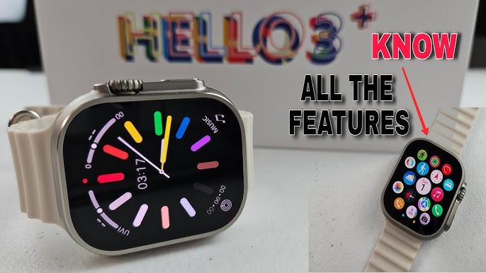 Hello Watch 3 Plus SmartWatch - New Amazing Watch Faces with Features like  Apple Watch Ultra 2 