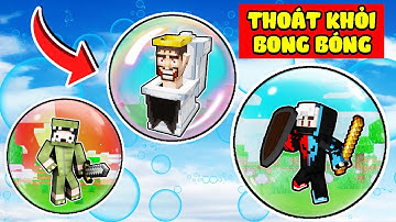 MINI GAME: PIXEL THỬ THÁCH 24H SINH TỒN BÊN TRONG BONG BÓNG KHỔNG LỒ TRONG MINECRAFT CÙNG NOOB TEAM