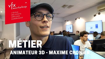Animateur 3D : 1 minute avec Maxime Cronier